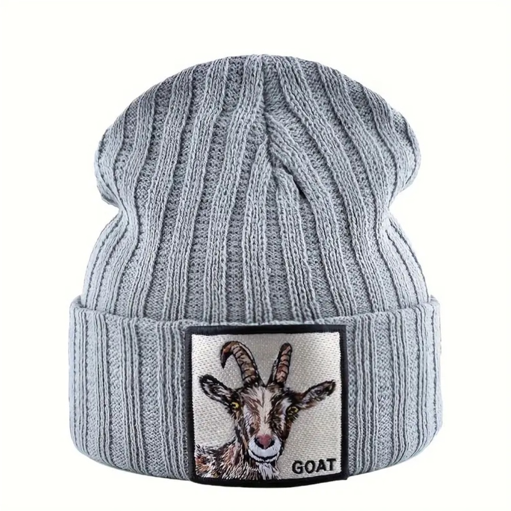 GOAT Gray Knit Beanie